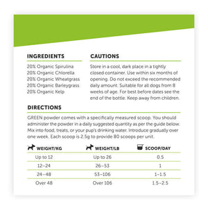 Super Greens Supplement for Dogs and Puppies