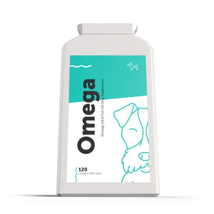 Dog's Lounge Omega 3, 6, 9 Fish Oil Complex for Dogs & Puppies for healthy skin & coat, brain, strong joints