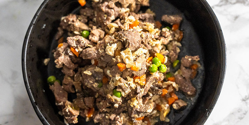 Beef & Mushroom Risotto for Puppies