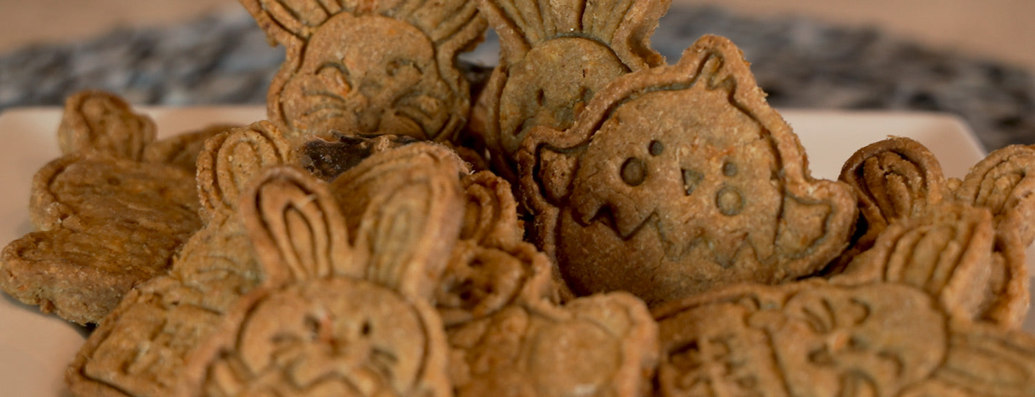 Easter Carrot & Peanut Butter Biscuits for Dogs