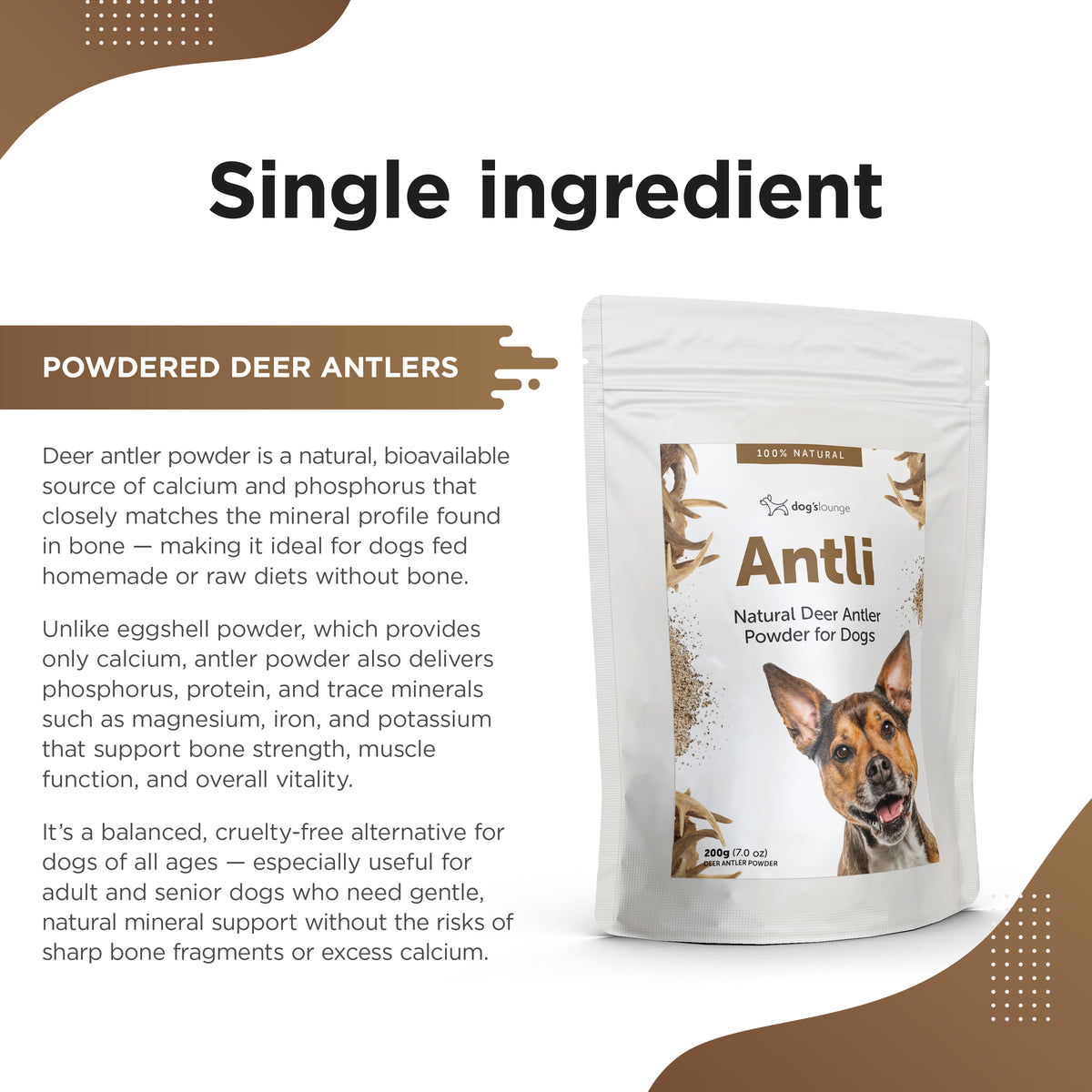 ANTLI - Deer Antler Powder for Dogs