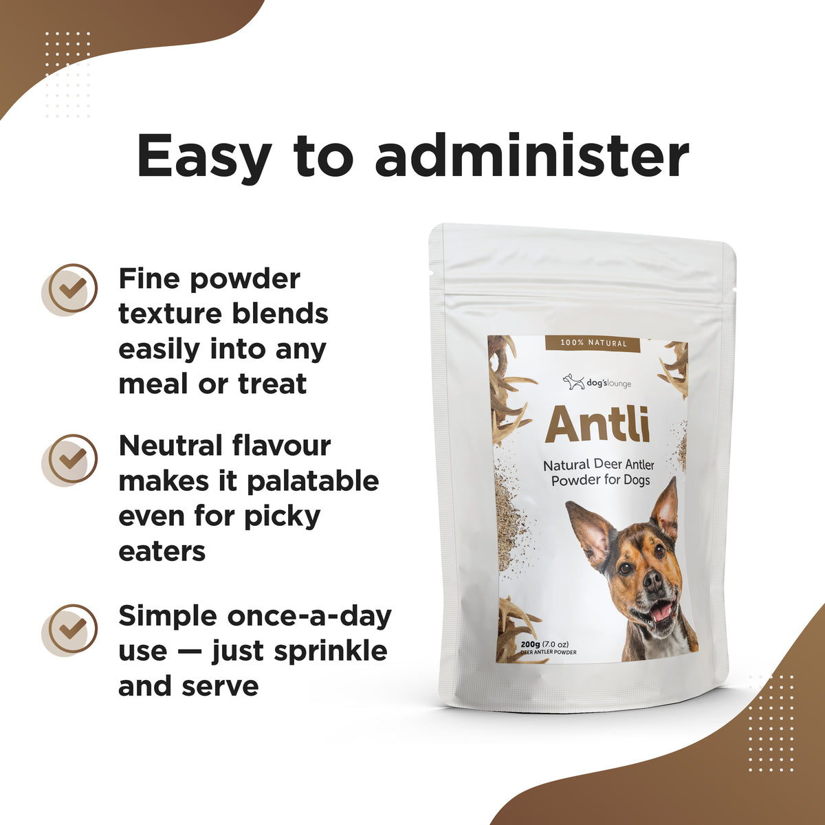 ANTLI - Deer Antler Powder for Dogs