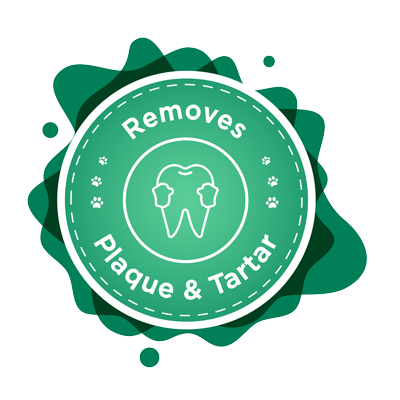 chomper helps to remove plaque and tartar