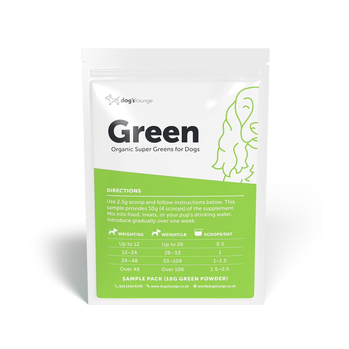 GREEN – Organic Super Greens Supplement for Dogs and Puppies