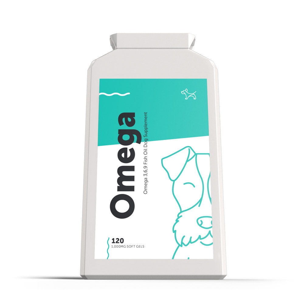 Dog&#39;s Lounge Omega 3, 6, 9 Fish Oil Complex for Dogs &amp; Puppies for healthy skin &amp; coat, brain, strong joints